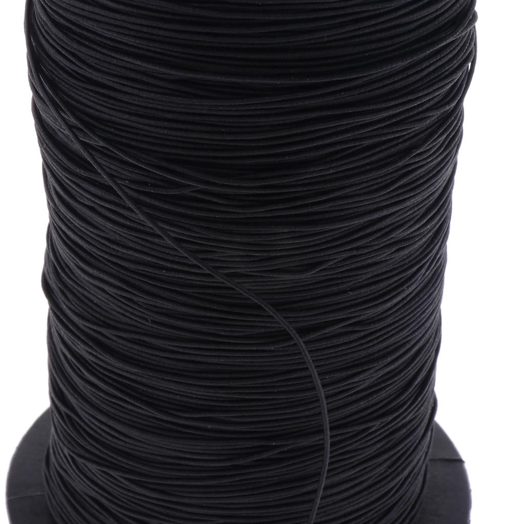GUOOL 800m Beading Crafts Thread Necklace Bracelets Bag Chains String Cord Elastic Ropes 1mm For Making Necklace Bracelets Chains black