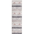 thumbnail image 2 of Rugs.com Eco Southwestern Collection Rug – 6 Ft Runner Gray Medium Rug Perfect For Hallways, Entryways, 2 of 9