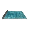 thumbnail image 2 of Ahgly Company Indoor Square Oriental Light Blue Industrial Area Rugs, 3' Square, 2 of 4