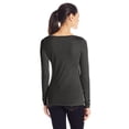 thumbnail image 2 of Women's Tri-Blend Long Sleeve Crewneck T-Shirt, 2 of 2