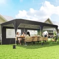 thumbnail image 2 of Outsunny 10 x 20 ft Pop Up Canopy Tent Instant Canopy w/ Reflective Strips, 2 of 9