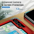 thumbnail image 4 of Designed for Samsung Z Flip 5 Heavy Duty Case, Protection Shockproof Dropproof Dustproof Anti-Scratch Phone Case Cover for Samsung Z Flip 5 Heavy Duty Case, Red, 4 of 8