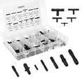 thumbnail image 4 of Anxingo 128Pcs Nylon Vacuum Line Connectors, Assortment Kit with 12 Sizes, Automotive Vacuum Tubing Connector Vacuum Tee Connector, 4 of 7