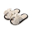 thumbnail image 3 of Xucatan Women's Linen Slip-On Shoes, Breathable Casual Flats with Flower Print, Comfortable Thick Sole Walking Shoes for Women, Cute House & Outdoor Shoes Gift, 3 of 5