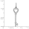 thumbnail image 2 of 925 Sterling Silver Polished Key Pendant Necklace 35x8mm Wide Pendant for Women - 1.1 Grams, 2 of 2