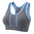thumbnail image 4 of VBEWZET Women Racerback Sports Bra Breathable Mesh Comfort Stretchy Workout Athletic Brassiere Blue XL, 4 of 4