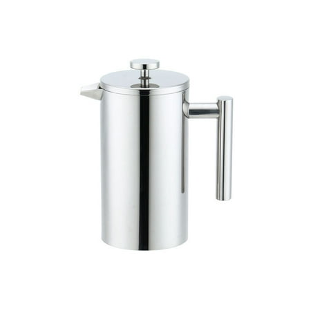 

Egebert Stainless Steel French Press Coffee Maker Portable Double Layer Insulated French Press Pot Coffee Press Easy Press for Home Travel Outdoor Camping (800ml)