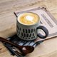 thumbnail image 5 of Taza de desayuno de gran capacidad con diseño de corazón pequeño de gres, taza for el hogar, café, avena, 5 of 6
