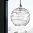 thumbnail image 2 of Innovations Lighting  Ballston Athens Deco Swirl - 1 Light 12" Cord Hung Mini Pendant Brushed Satin Nickel, 2 of 2