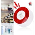 thumbnail image 3 of LED Alarm System,DC 12V Siren Security with Flashing Lamp, Outdoor Siren Light Sound Alarm System, 3 of 5