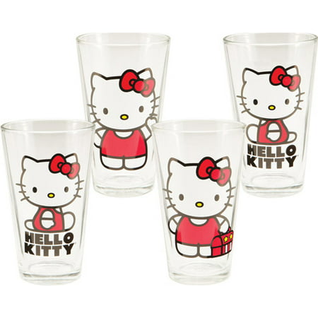 Vandor s/4 16 oz Hello Kitty Glasses 18012