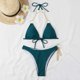 thumbnail image 5 of Moda mujer sexy cadena de metal impreso traje de baño vendaje bikini split traje de baño Fridja nalpqowj52055, 5 of 5