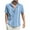 Light Blue, variant on Summer Fashion Shirts for Mens 2025 Plus Size Casual Button Cardigan Short Sleeve Turndown Collar Blouse Shirt
