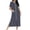 Navy, variant on 2025 Zipper Robes for Women Long Knit Polka Dot Bathrobes Lightweight Full Length Housecoat Nightgown with Pockets