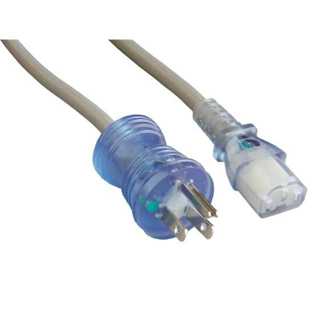 3 Feet Cable Leader 14 AWG 15A 125V Power Cord NEMA 5-15P to IEC320 C15