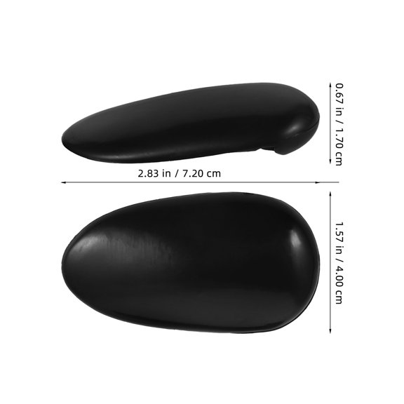 Hemobllo Reusable Hair Dye Ear Protectors Plastic Black 2Pcs Minimalist Design