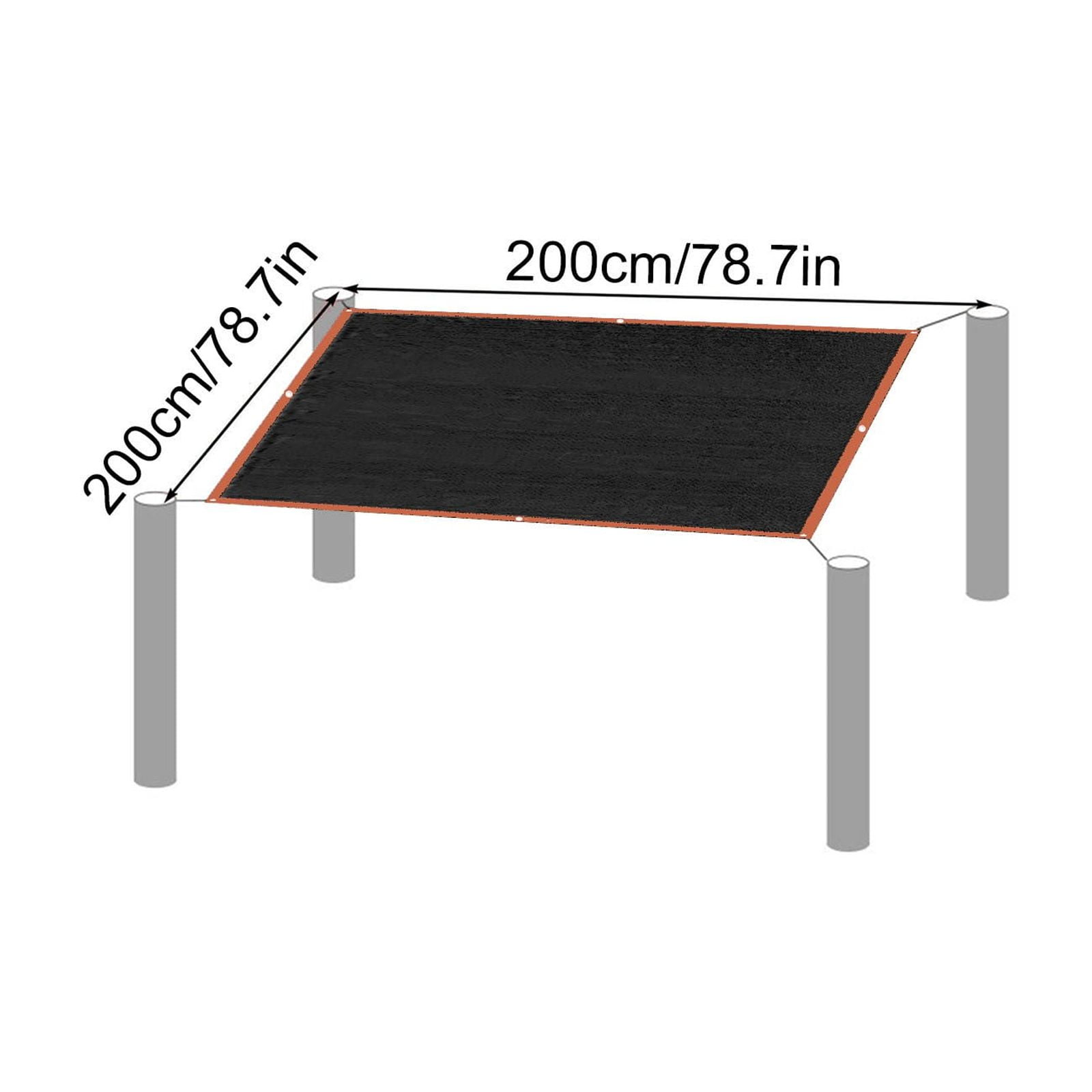 Heavy Duty Sun Shade Cloth, UV Protection Mesh Fabric, Outdoor Patio Garden Canopy Cover, Easy Installation