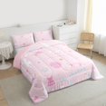 thumbnail image 3 of Feelyou Girl Cheerleading Full Size Comforter Sets, Kawaii Cartoon Bedding Sets, 3pcs, 3 of 8