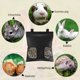 thumbnail image 4 of Bolsa de alimentación de heno para conejos, alimentador de heno para cobayas, almacenamiento con 2 agujeros, bolsa de alimentación para conejos, alimentador de heno colgante para mascotas de animales, 4 of 5