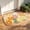 Orange, variant on Orangide Colorful Flower Patterns Bathroom Absorbent Bath Mat Flower Shape Soft Anti Slip Waterproof Comfortable Decor Rug for Home Floor
