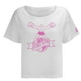 thumbnail image 4 of Reebok Womens Ultiman Globe Boxy Graphic T-Shirt, White, Medium, 4 of 4