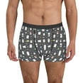 thumbnail image 1 of Balery Lovely Penguin Calzoncillos bóxer para hombre, ropa interior de algodón suave y transpirable con cinturilla de nailon-Large, 1 of 5