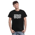 thumbnail image 2 of TotallyTorn World's Okayest Daughter Novelty Sarcastic Funny Mens Graphic T Shirts, 2 of 5