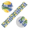 thumbnail image 5 of Yayeee Table Runner 70 inches Long Home Kitchen Dinning Party Decoration, Blue Plaid Lemon, 5 of 7