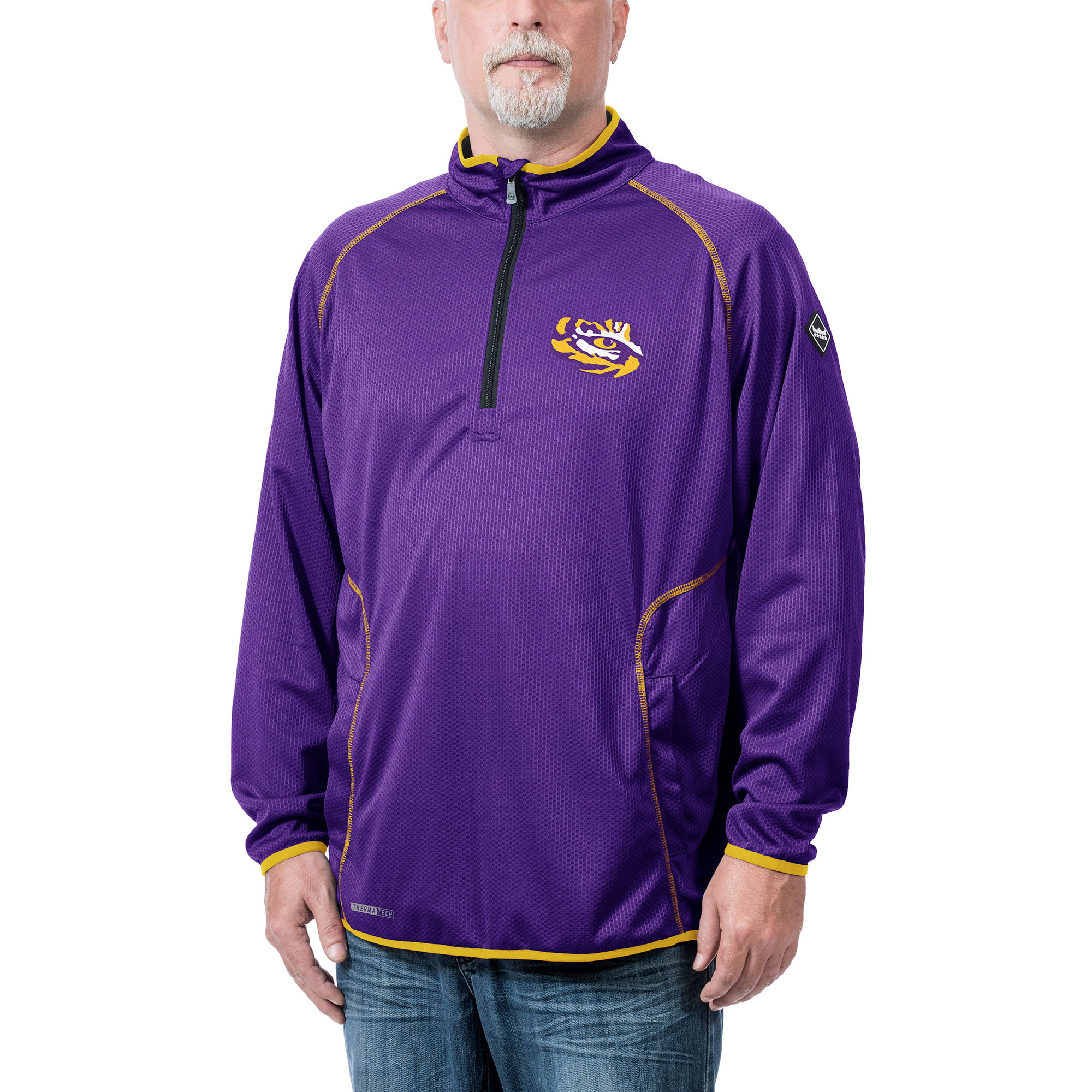LSU Tigers Tone Tech Thermatec Quarter-Zip Pullover Jacket - Purple ...