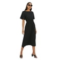 thumbnail image 4 of Dorothy Perkins Womens Shirred Taille à Manches Courtes Midi Robe, 4 of 4