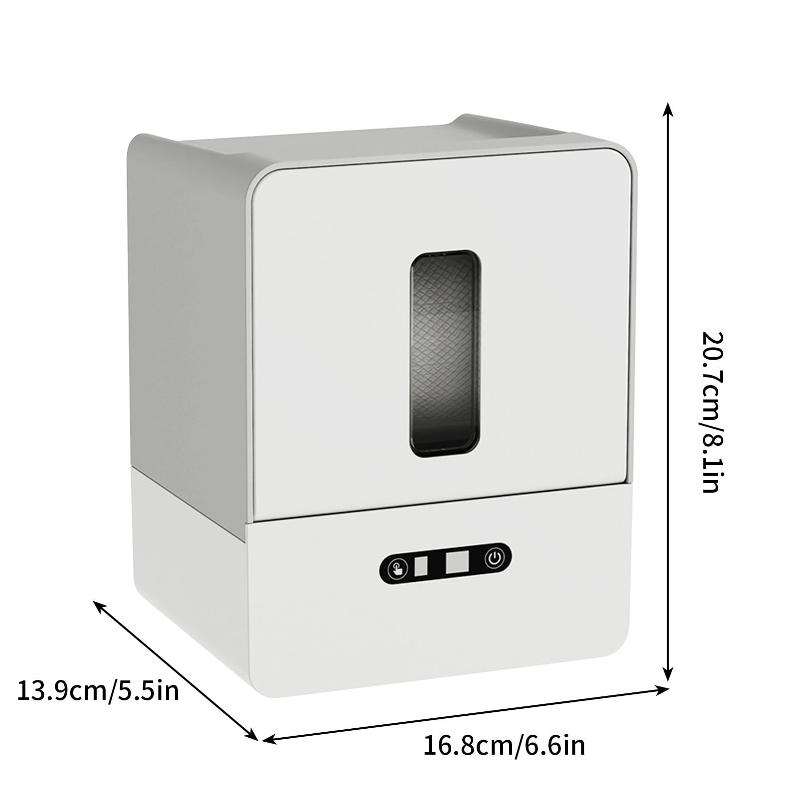 ZZkhGO Automatic Tissue Dispenser, Wall Mounted Paper Holder, Intelligent Sensor Toilet Roll Machine with LED Light