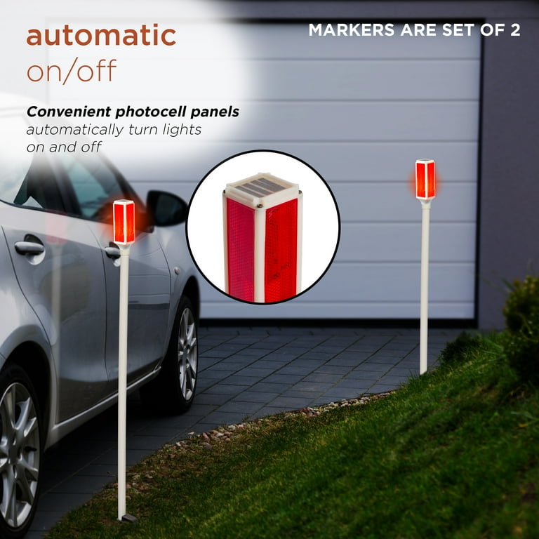 Solar powered driveway markers deals