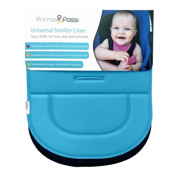 Primo Passi Universal Stroller Seat Liner Cushion Pad, Blue
