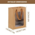 thumbnail image 4 of Shisuyan Paper Snack Bags With Clear Window For Family Birthday 10Pcs, 4 of 9