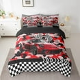 thumbnail image 2 of Erosebridal Camouflage Fast Car Bedding Sets Twin Size,Checkered Grid Comforter Sets with Sheets,Teenagers Bedroom Decor,Reversible,Lightweight,7-Piece, 2 of 5