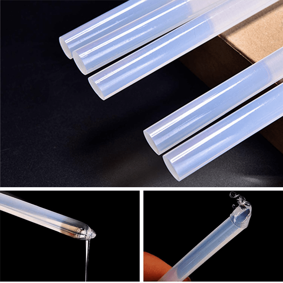 400Pcs Hot Melt Glue Sticks 7mmx100mm Hot Glue Sticks Rod for Craft Album Repair Tools Hot Glue Sticks