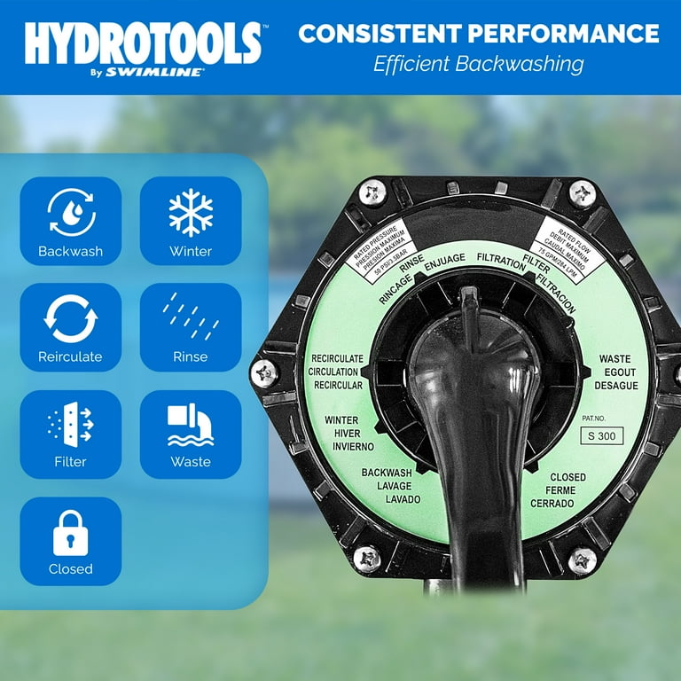 HYDROTOOLS BY SWIMLINE 19 Inch Sand Filter Combo Set With