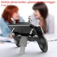 thumbnail image 4 of COOBILE Controlador de juego móvil para PUBG Mobile Controller L1R1 Mobile Gaming Trigger Joystick Gamepad para iOS y teléfono Android (actualización W10), 4 of 5