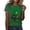 Y_Green, variant on Wang6 St Patrick's Day Shirts for Womens Irish Shamrock Crew Neck Short-Sleeve Graphic Tees Casual Crew Neck Loose Printed T-Shirt Y_Green XL