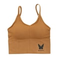thumbnail image 1 of Qarigey Sujetador deportivo para mujer, lencería, ropa interior de algodón, transpirable, ajustable, para Yoga, Fitness, correa, Bralette Ropa interior amarillo, 1 of 8