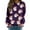 L Purple, variant on ZMHEGW Sweatshirt for Women Trendy Ladies Casual Cat Print Round Neck Sweater Loose Long Sleeve Pullover Top