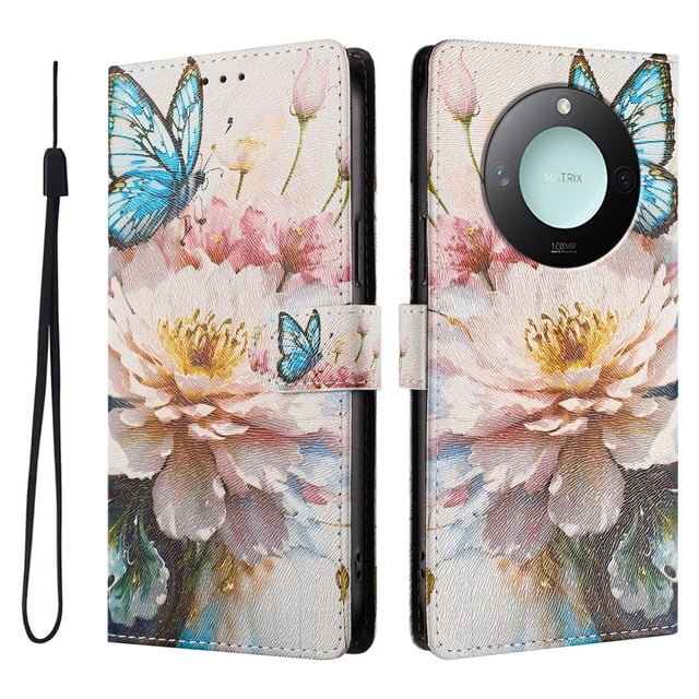 FOXDOCK Funda Tipo Cartera para Honor X9C Smart con Soporte y Correa – Diseño de Patrones Lindos