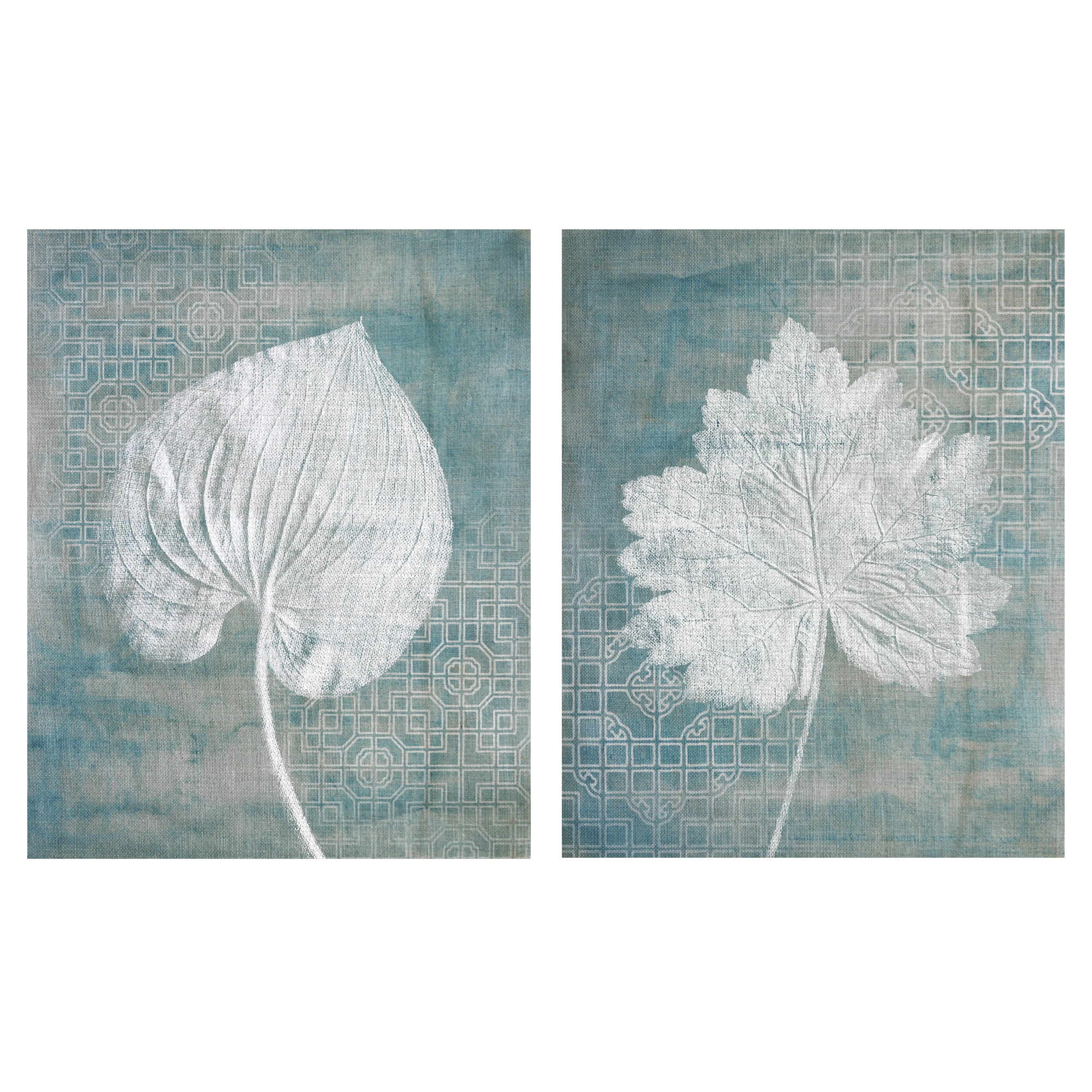 Wildwood I-II by Belle Poesia Abstract Leaf Canvas Art Set of 2