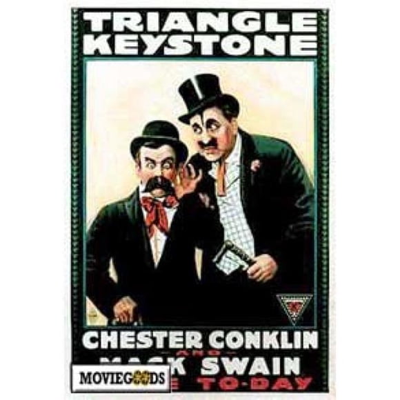 Posterazzi MOVGH9592 Affiche de Film Chester Conklin & Mack Swain Ici Aujourd'hui - 27 x 40 Po.