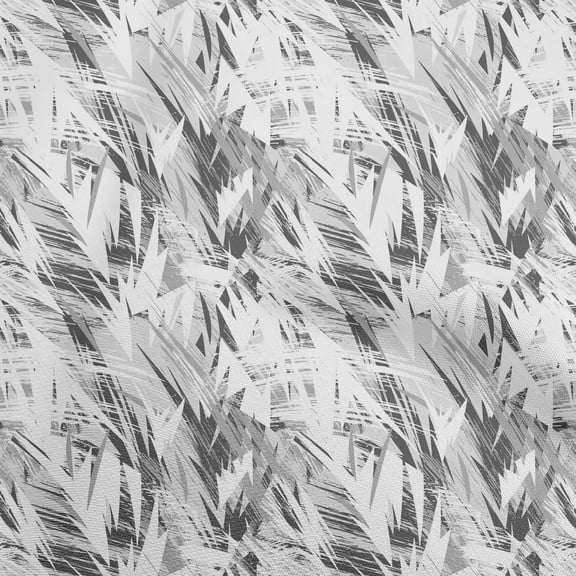 oneOone Georgette Viscose White Fabric Abstracts Sewing Material Print Fabric By The Yard 42 Inch Wide