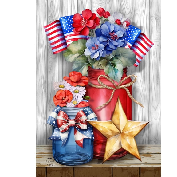 Briarwood Lane Summer Garden Flag 12x18 For Outdoor American Flowers For Summer Garden Flag Flags For Outside