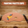 thumbnail image 3 of WASHWEPE Paint Palette Wooden Palette Beige1 1Set, 3 of 8