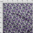 thumbnail image 3 of oneOone Cotton Flex Purple Fabric Floral Retro Fabric For Sewing Printed Craft Fabric By The Yard 40 Inch Wide, 3 of 5