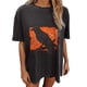 thumbnail image 1 of Blusa de manga corta de verano con estampado de Halloween gótico vintage para mujer Pompotops  hfajkhk138872, 1 of 9