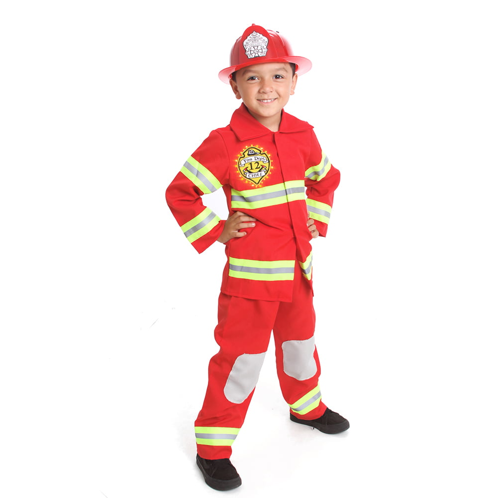 Fireman Sam Age 2-3 Boys Cartoon Fancy Dress Childs Firefighter Uniform Costume 
